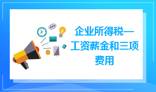 企业所得税工资薪金和三项费用第二期